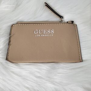 Guess Beige Zip Wallet